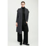 Look By M Collared Charcoal Long Cardigan (Women's)