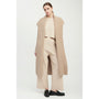 Look By M Collared Sand Long Cardigan (Women's)