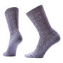 Smartwool Everyday Cable Zero Cushion Chalk Violet Crew Socks (Women's)
