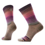 Smartwool Everyday Stitch Stripe Zero Cushion Fossil/Purple Crew Socks (Unisex)
