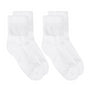 Jefferies Socks Non-Binding Quarter Socks 2 Pair Pack Large White