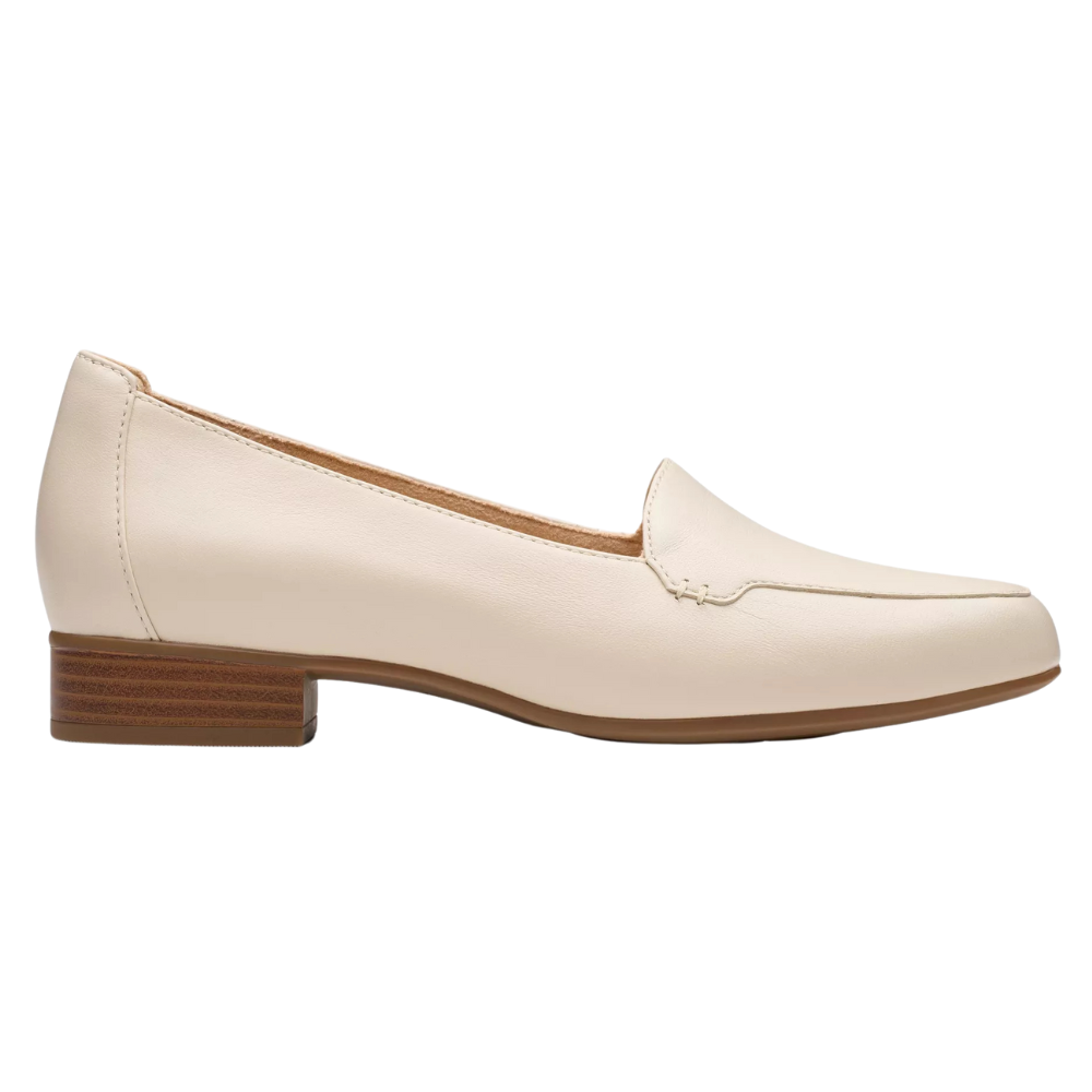 Clarks Krystine Lily Cream Leather Loafer (Women's) | Mar-Lou Shoes