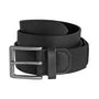 Bison Designs Box Canyon™ Comfort Belt Black Silver Buckle 38mm (Men's)