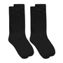 Jefferies Socks Carolina Ultimate Non-Binding Crew Black Socks 10-12