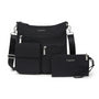 Baggallini Modern Everywhere Black Slim Crossbody Bag (Women's)
