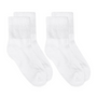 Jefferies Socks Carolina Ultimate Non-Binding Quarter White Socks 13-15