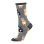 Sock Smith Cotton Corgi Butt Crew Socks (Women's)