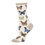 Sock Smith Cotton Majestic Butterflies Crew Socks (Women's)