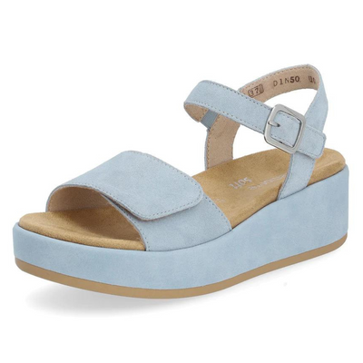 Remonte D1N50 Jocelyn Steel Blue Suede Sandal (Women's) | Mar-Lou Shoes
