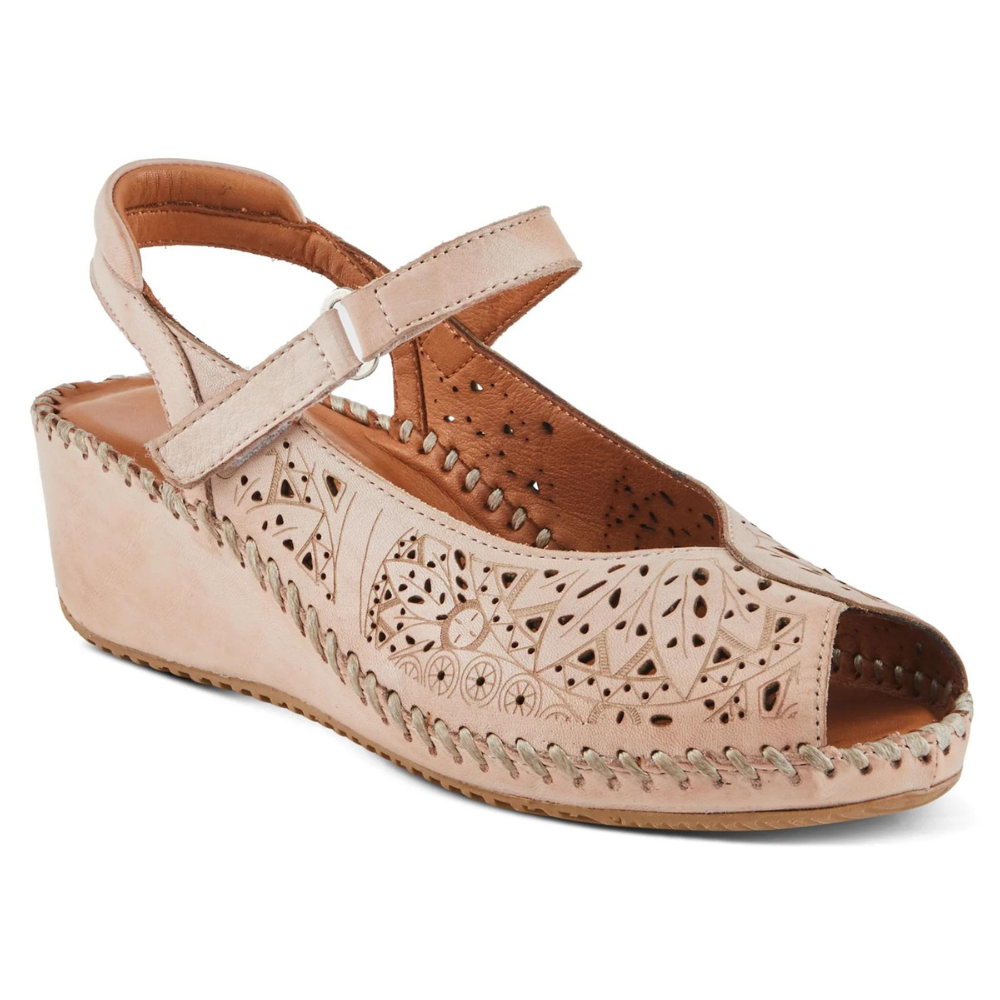 Spring Step Santonio Blush Leather Sandal (Women's) | Mar-Lou Shoes