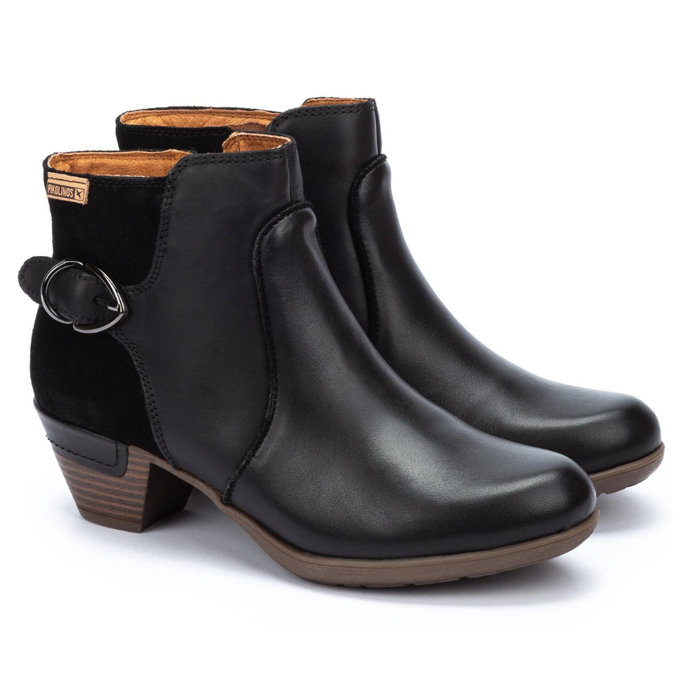 Pikolinos Rotterdam Black Leather Ankle Boot (Women's) | Mar-Lou Shoes