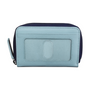 Ili New York Two Tone Zip Around Chambray Pouch (Women's)