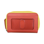Ili New York Two Tone Zip Around Coral Pouch (Women's)