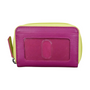 Ili New York Two Tone Zip Around Orchid Pouch (Women's)
