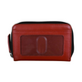 Ili New York Two Tone Zip Around Red Pouch (Women's)