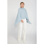Look by M Basic Triangle Poncho Light Blue (Women's)