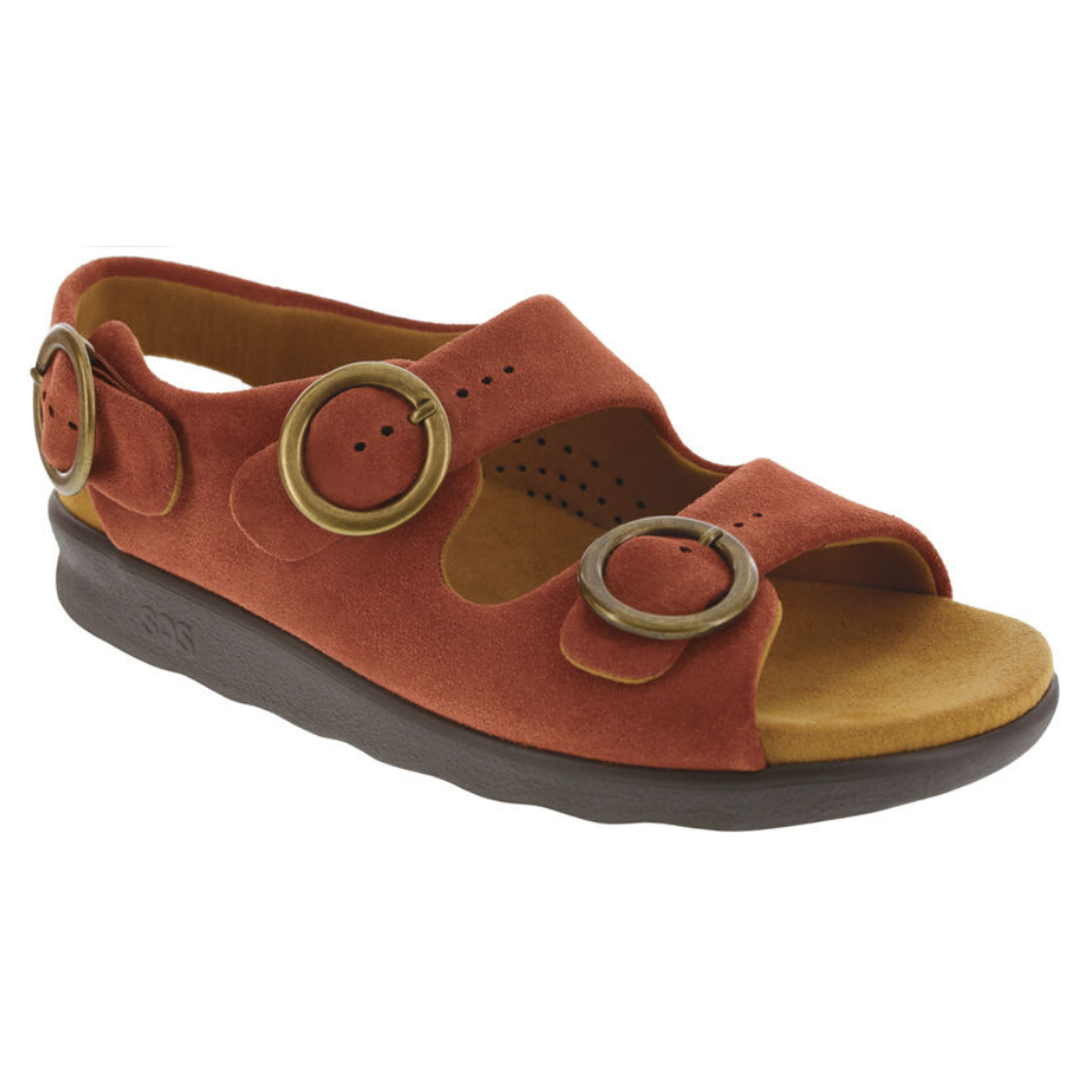 SAS Relaxed Rust Heel Strap Sandal (Women's) | Mar-Lou Shoes