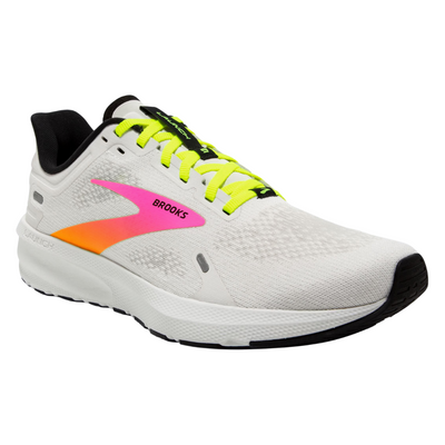 Brooks Launch 9 White/Pink/Nightlife Running Shoe (Men's) | Mar-Lou Shoes