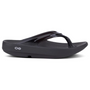 OOFOS OOlala Black Thong Sandal (Unisex)