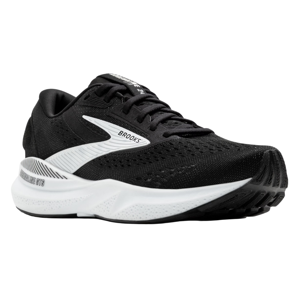 Brooks Adrenaline GTS 24 Black/White Running Shoe | Mar-Lou Shoes