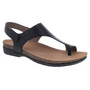 Dansko Reece Black Leather Sandal (Women's)