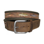 Bison Designs Pontoon™ Leather Tip Belt Trout Story 38mm (Men's)