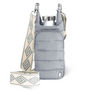 WanderFull Hydrobag Sky Gray With Tan/Grey Patterned Strap