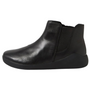 Ziera Yumba Black Metallic Leather Chelsea Boot (Women's)