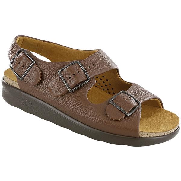 SAS Relaxed Sandal in Amber Leather at Mar-Lou Shoes