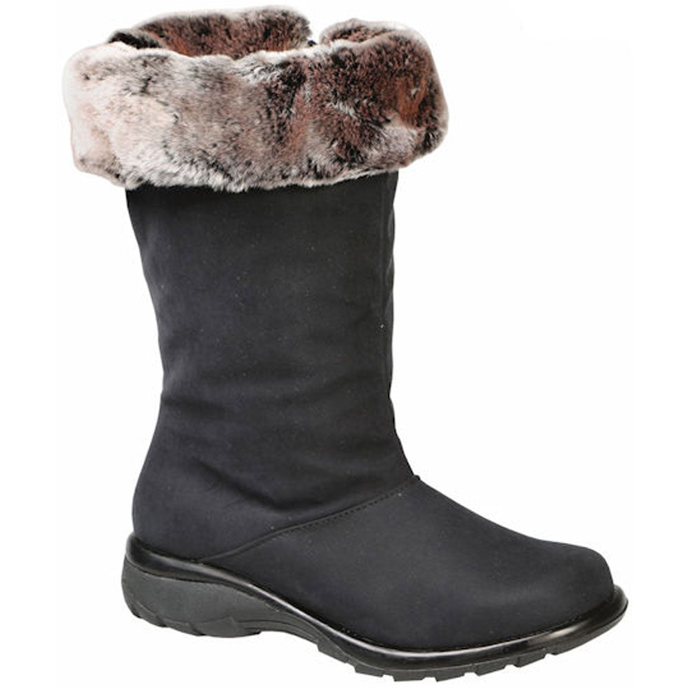 Toe Warmers Janet Waterproof Boot in Black at Mar-Lou Shoes