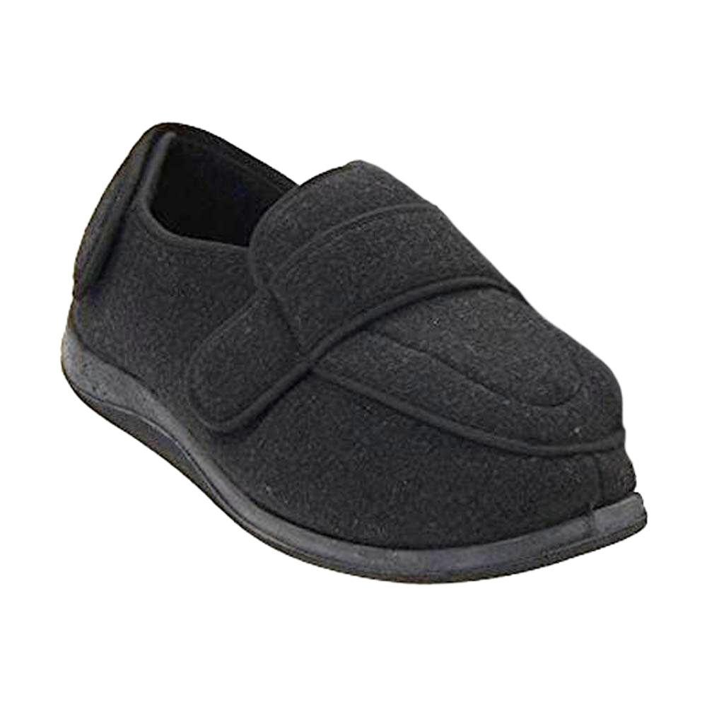 Foamtreads Physician Extra Wide Slipper Black (Men's) - Mar-Lou Shoes