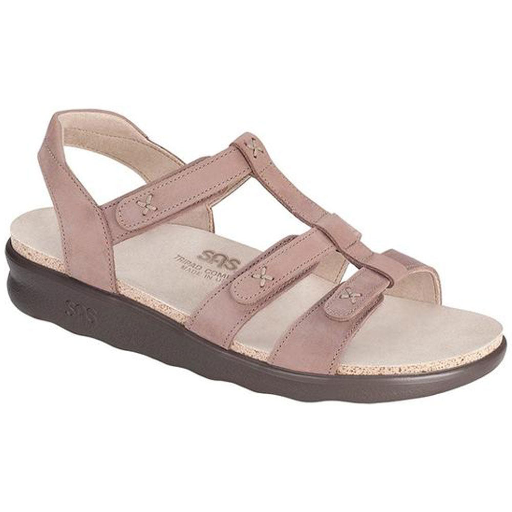 SAS Sorrento Sandal in Praline Leather at Mar-Lou Shoes