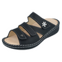 Finn Comfort Grenada Black Sirio Nubuck Sandal (Women's)