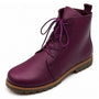 Andrea Conti Naughty 2 Plum Leather Boot (Women's)