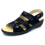 Belvida Portina Hedy Black Sandal (Women's)