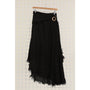 La Maison Linen Skirt with Drawstring Black (Women's)