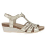 Naot Starlet Radiant Gold Leather Sandal (Women's)