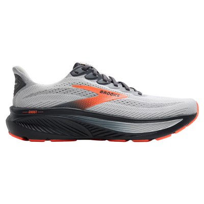 Brooks Ghost 17 Oyster Mushroom/Orange/Ebony Running Shoe (Men's) | Mar-Lou Shoes