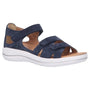 Hartjes Pop Navy Suede Sandal (Women's)