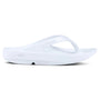 OOFOS OOlala White Thong Sandal (Unisex)