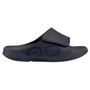 OOFOS OOahh Sport Flex Black Mat Sandal (Unisex)