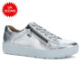 Hartjes Phil Lace-Up Silver Leather Shoe (Women's)
