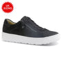Hartjes Phil Lace-Up Black Nubuck Shoe (Women's)