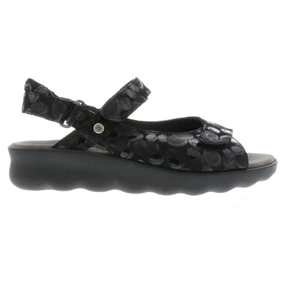Wolky Pichu Black Circles Sandal (Women's) | Mar-Lou Shoes