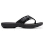 Clarks Breeze Sea Black Snake Thong Sandal (Women's)