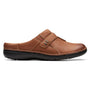 Clarks Un Loop Ease Dark Tan Leather Clog (Women's)