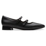 Clarks Natalyn Lane Black Leather Shoe (Women's)