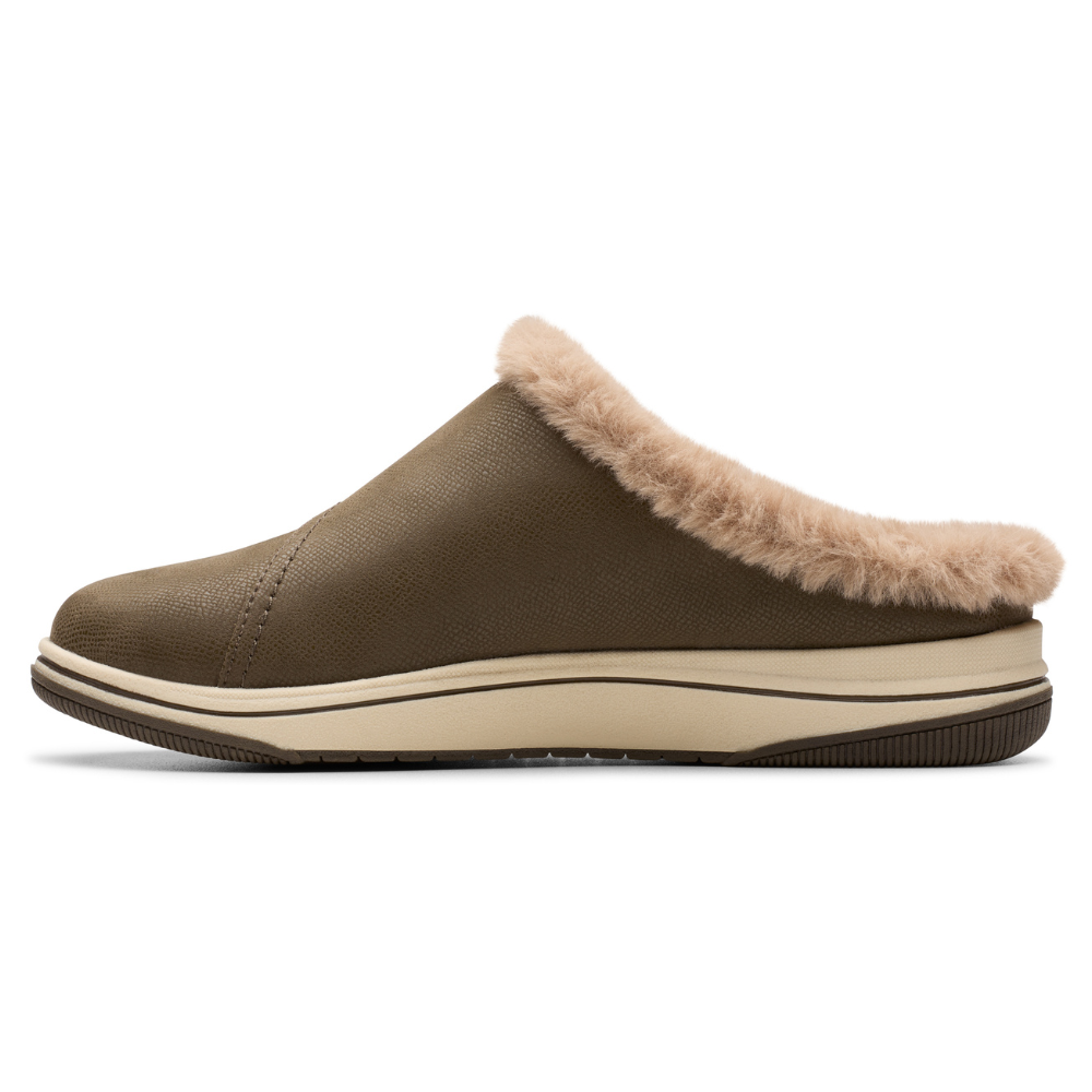 Clarks Breeze Myth Dark Olive Clog (Women's) | Mar-Lou Shoes – Mar-Lou ...
