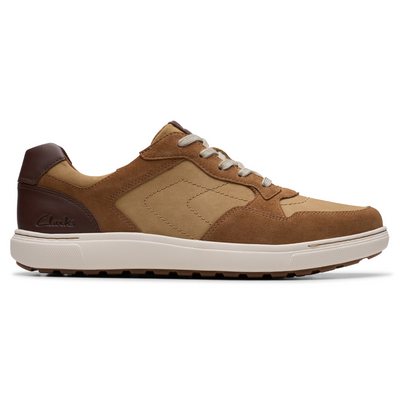 Clarks Mapstone Sport Cola Combi Leather Sneaker (Men's) | Mar-Lou Shoes