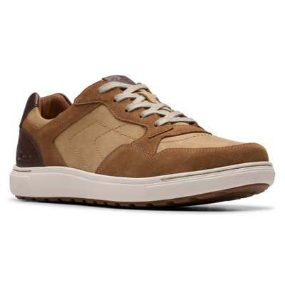 Clarks Mapstone Sport Cola Combi Leather Sneaker (Men's) | Mar-Lou Shoes